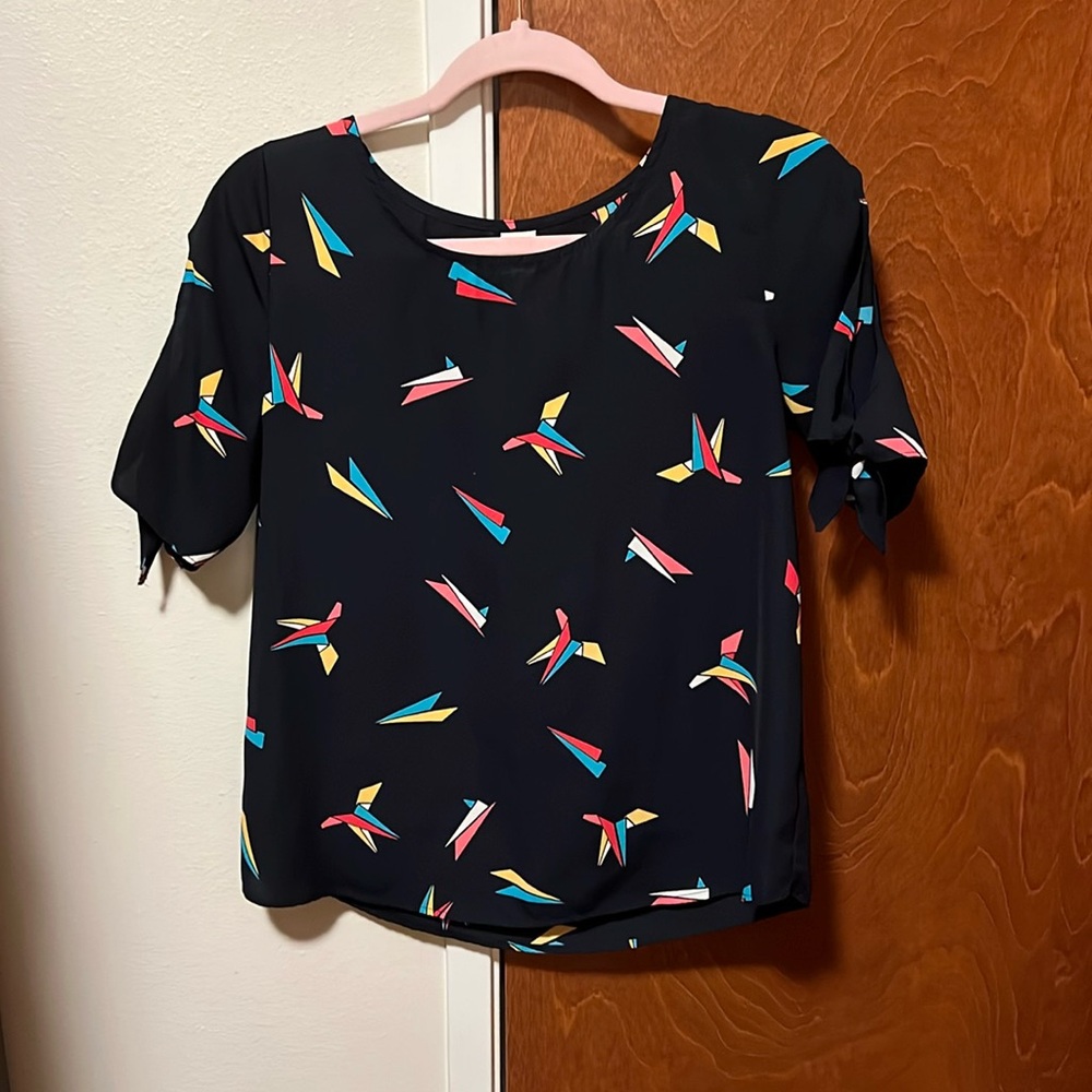 Westmoon open shoulder origami blouse-EUC made In Los Angeles